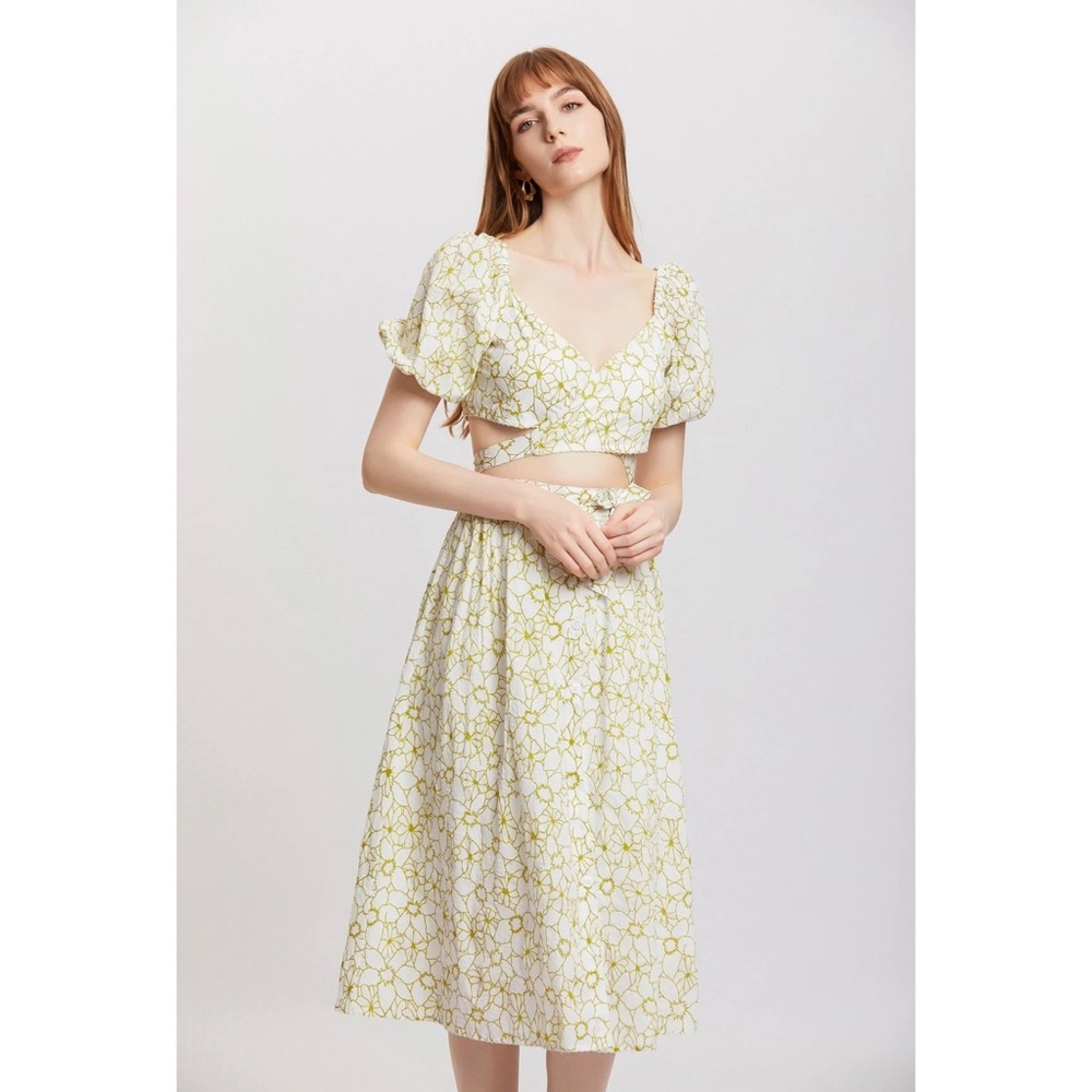NWT FANGYAN Since Then Theaceae Cotton Top And Skirt Set, Size Small
